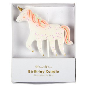 Meri Meri Unicorn Glitter Candle (Pack of 1) - 1 of 1