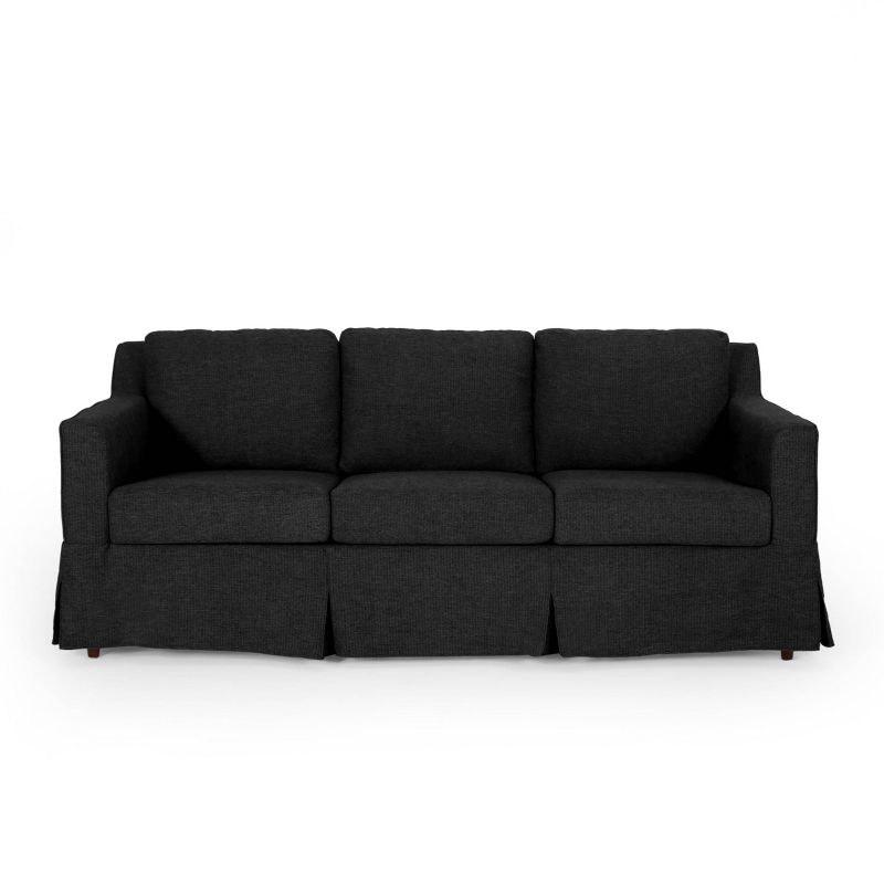 Arrastra Contemporary Fabric 3 Seater Sofa with Skirt - Christopher Knight Home, 4 of 10