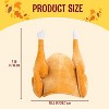 Joyfy 3 Pack Roasted Turkey Plush Hats, Costume Accessory Turkey Hats for Halloween Thanksgiving Costume Dress Up Party Supply - 4 of 4