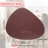 Unique Bargains Irregular PVC Leather Waterproof Anti-slip Home Decor Coasters 4 Pcs - 2 of 4
