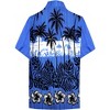 LA LEELA Men's Hawaiian Shirts Short Sleeve Button Down Shirt Mens Hawaii Shirts Boho Holiday Casual Summer Beach Shirts for Men Funny - 2 of 4