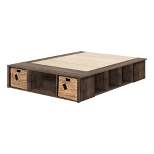 Avilla Storage Bed with Baskets Fall Oak - South Shore