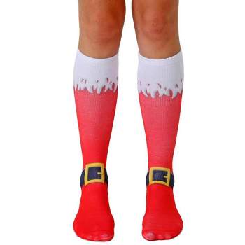 Living Royal Unisex Santa Boots Knee High Socks