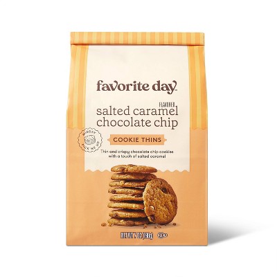 Salted Caramel Chocolate Chip Cookie Thin - 7oz - Favorite Day™