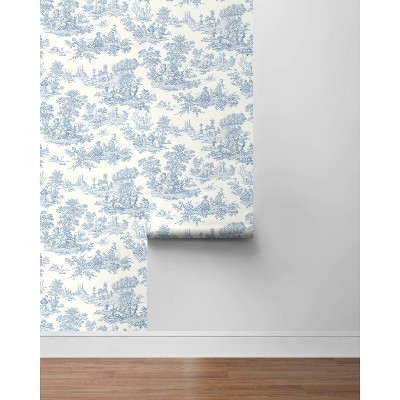 Blue Bell Vinyl Self-Adhesive Peel and Stick Wallpaper