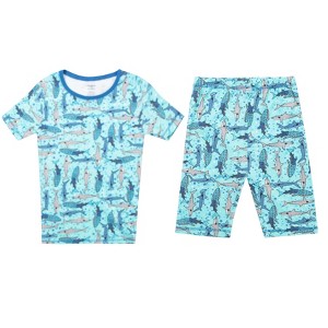 PRINCE OF SLEEP Boys' Short Sleeve Cotton Pajama Sets - 1 of 2