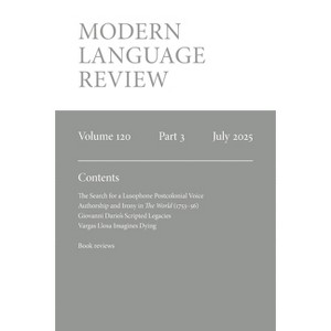 Modern Language Review (120.3) July 2025 - by  Duncan Wheeler (Paperback) - 1 of 1