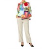 Women's Colorblock Floral Print Jacket - IC Collection - 2 of 2