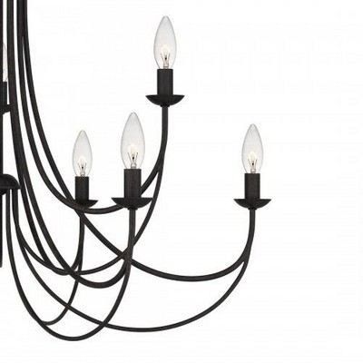 Imperial Bronze 9-Light Candelabra Chandelier