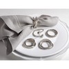 Saro Lifestyle Tiffany Napkin Ring, Silver (Set of 4) - 4 of 4