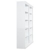 Alilang 71.66 Inch Double Wide White Wooden Bookshelf with Adjustable Shelves and Vertical Paneling - White - 4 of 4