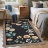 Farmhouse Floral Rug Washable Rug with Non Slip TPR Backing - 2 of 4