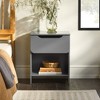 NicBex Modern Nightstand with Drawer,Bedside Tables with Cubby for Bedroom,Living Room - 2 of 4