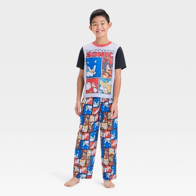 Boys' Sonic the Hedgehog 3pc Pajama Set - Black