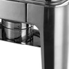 Roll Top Stainless Steel Chafing Dishes for Buffet with Glass Window Lid, Commercial Food Warmer Set - 4 of 4