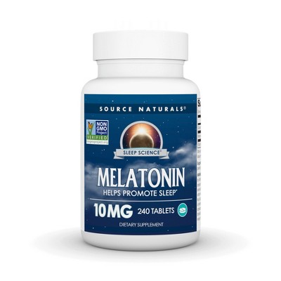 Melatonin 10 mg by Source Naturals, Inc.  -  240 Tablet