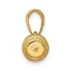 Black Bow Jewelry 14k Yellow Gold 3D Barbell Pendant - 2 of 4