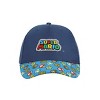 Super Mario Bros Logo & Power-Ups Youth Blue Traditional Adjustable Hat - image 2 of 4