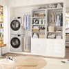 Aheaplus 49" - 128" Wooden Wardrobe System with Adjustable Shelves and Drawers - 2 of 4