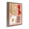 Stupell Industries Good Mood Food Breakfast Black Framed Floater Canvas Wall Art - 3 of 4