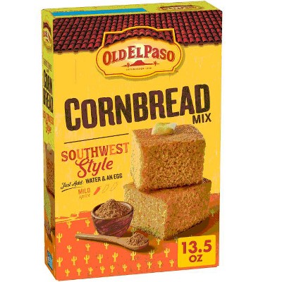 Old El Paso Cornbread Mix, Southwest Style, Baking Mix, 13.5 oz (Pack of 2)