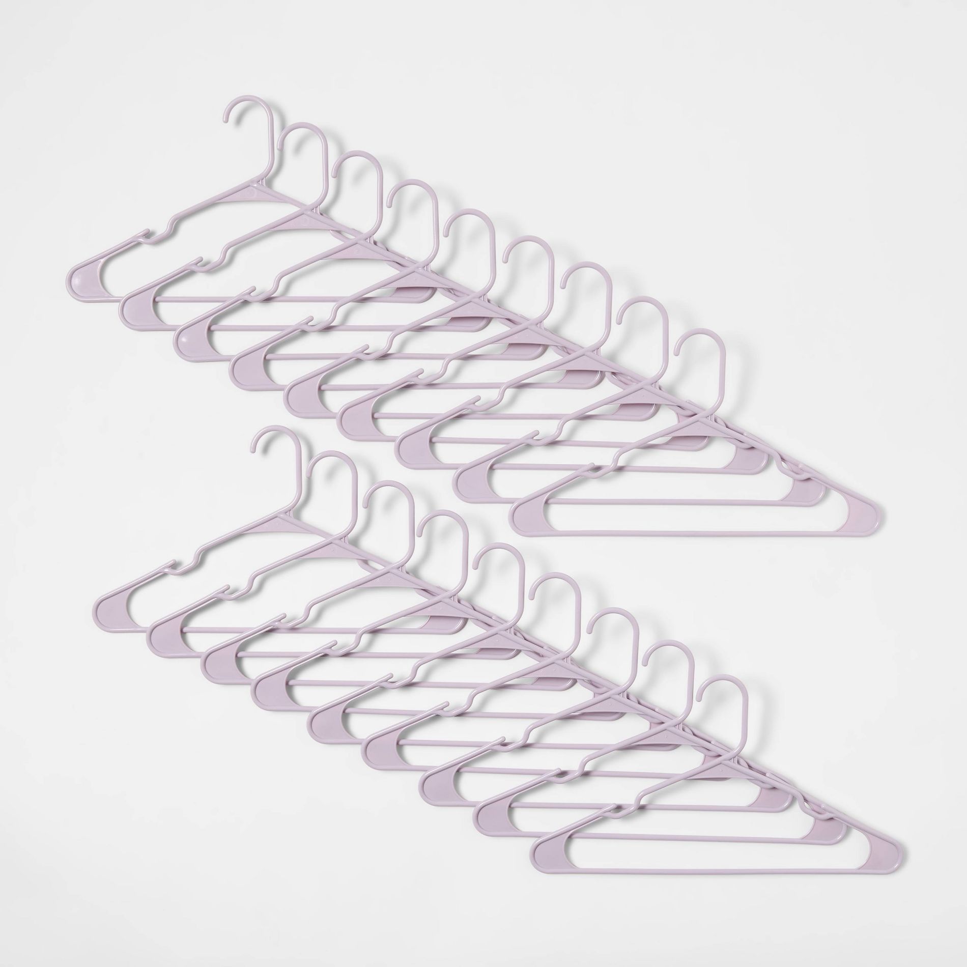 18pk Plastic Hangers Lavender - Brightroom™