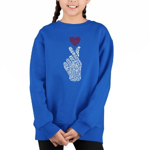 LA Pop Art K-Pop - Girl's Word Art Crewneck Sweatshirt - 1 of 3