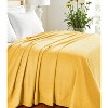 HomeRoots Queen Yellow Cotton Woven Geometric Blanket - 2 of 4
