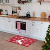 Christmas Doormat Red Holiday Decorative Christmas Deer Pattern Rug - 4 of 4