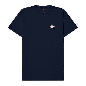 Dalix Cappuccino Embroidered Cotton Relaxed Boxy Fit Short Sleeve Crewneck Tee Shirt Mens - 1 of 4