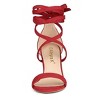 Allegra K Women's Back to College Open Toe Lace Up Chunky High Heels Strappy Sandals - 2 of 4