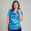 Calypsa Women's UPF 50+ Short Sleeve Adele Swim Top - 3 of 4