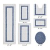 Hotel Bath Rug 100% Premium Cotton Tufted Weave Two Tone Reversible 6 Piece Bathroom Rug Set, Super Soft & Water Absorbent, Machine Washable Bathmat - 2 of 4