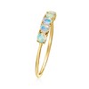 Pure Collection by Ross-Simons Opal 5-Stone Ring in 14kt Yellow Gold - 3 of 4