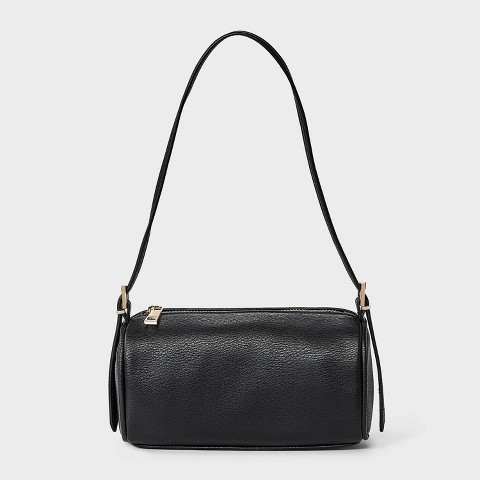 A New Day Mini Boxy Barrel Bag - A New Day™ Black