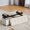Storage Ottoman Bench, Storage Chest with Lid, 15 x 43.3 x 15.7 Inches, Foot Rest Stool, 30 Gal. (112 L), for Bedroom, Living Room - 3 of 4