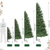 Artificial Christmas Tree, Premium Pine Xmas Tree with 1000 Branch Tips, Sturdy Foldable Stand, Easy Assembly for Home Office, Green - 2 of 4