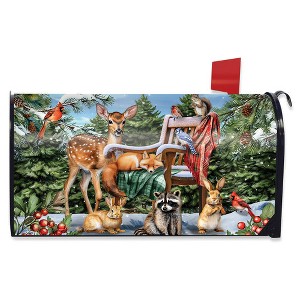 Briarwood Lane Winter Mailbox Cover  - Standard Size - Snow Day Friends For Winter Mailbox Cover - 1 of 2