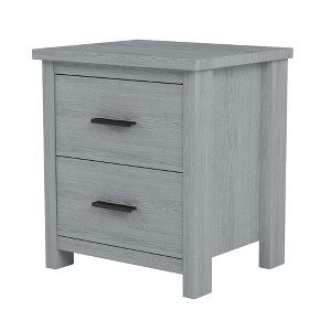Dexmalle Vintage Wooden Nightstand with Two Drawers for Bedroom - 1 of 4