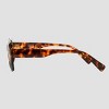 Womens Shiny Plastic Square Sunglasses - Universal Thread™ Tortoise Brown - 3 of 3