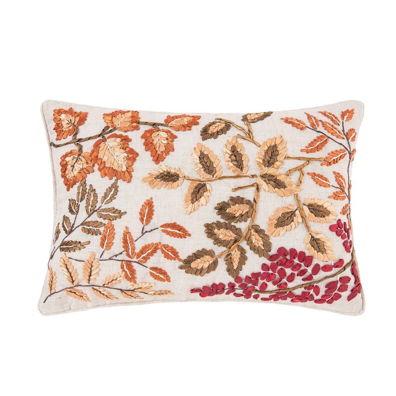 C&F Home 12" x 18" Falling Leaves Fall Throw Pillow, 1 of 4
