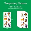 Big Dot of Happiness Halloween Pets - Cats and Dogs Party Favor - Birthday Goodie Bag Filler - Halloween Party Temporary Tattoos - Set of 12 - 4 of 4