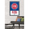Trends International NBA Detroit Pistons - Logo 21 Framed Wall Poster Prints - 2 of 4