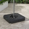 Outsunny 4 Piece Patio Umbrella Base Weight Set, Outdoor Cantilever Offset Umbrella Weights, 132 lb. Water or 176 lb. Sand - 2 of 4