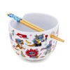 Silver Buffalo Disney Lilo & Stitch Costumes 20-Ounce Ceramic Ramen Bowl With Chopsticks - 2 of 4