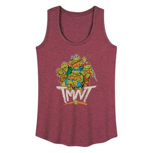 Women's - Teenage Mutant Ninja Turtles - Rebel Road Group Graphic Racerback Tank - 1 of 4