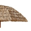 DOMETOUR 8'Thatch Patio Tiki Umbrella Tropical Palapa Raffia Tiki Hut Hawaiian Hula Beach Umbrella,Straw umbrella - 4 of 4