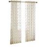 Kate Aurora 1 Piece Shabby Chic Styled Elegant Vintage Rose Embroidered Floral Rod Pocket Sheer Curtain Panel - 84 in. Long - 4 of 4