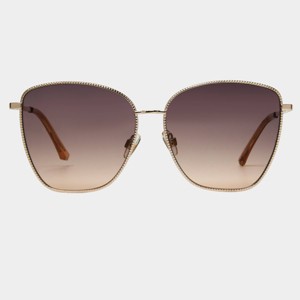 Women's Metal Cateye Sunglasses with Gradient Lenses - Universal Thread™ Gold: UV Protection, Polycarbonate Lens - 1 of 2