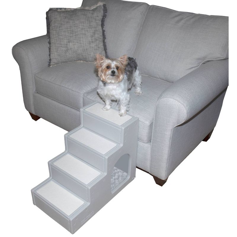 Pet Gear 4-Step with Den Dog Steps - Gray, 3 of 5